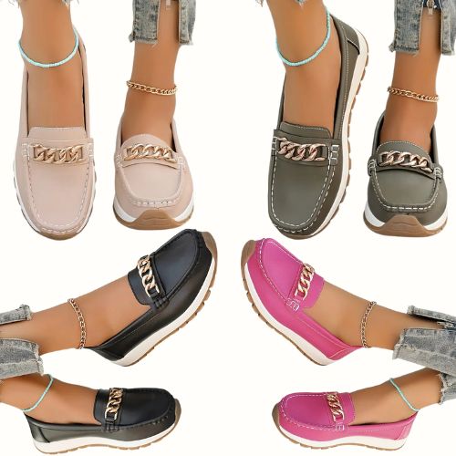 Buckle Slip-On Loafers