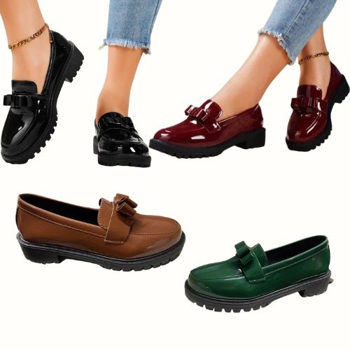 Bow Accent Loafers