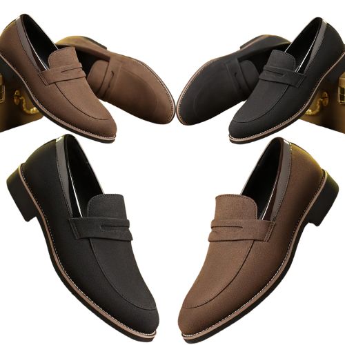 Matte Finish Penny Loafers