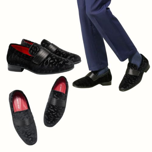 Velvet Slip‑Ons